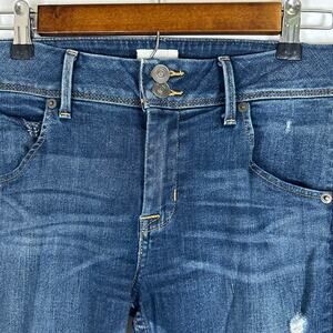 Hudson Jeans Colin Flap Skinny Denim Womens Size 29 Dark Blue Flap Pocket EUC
